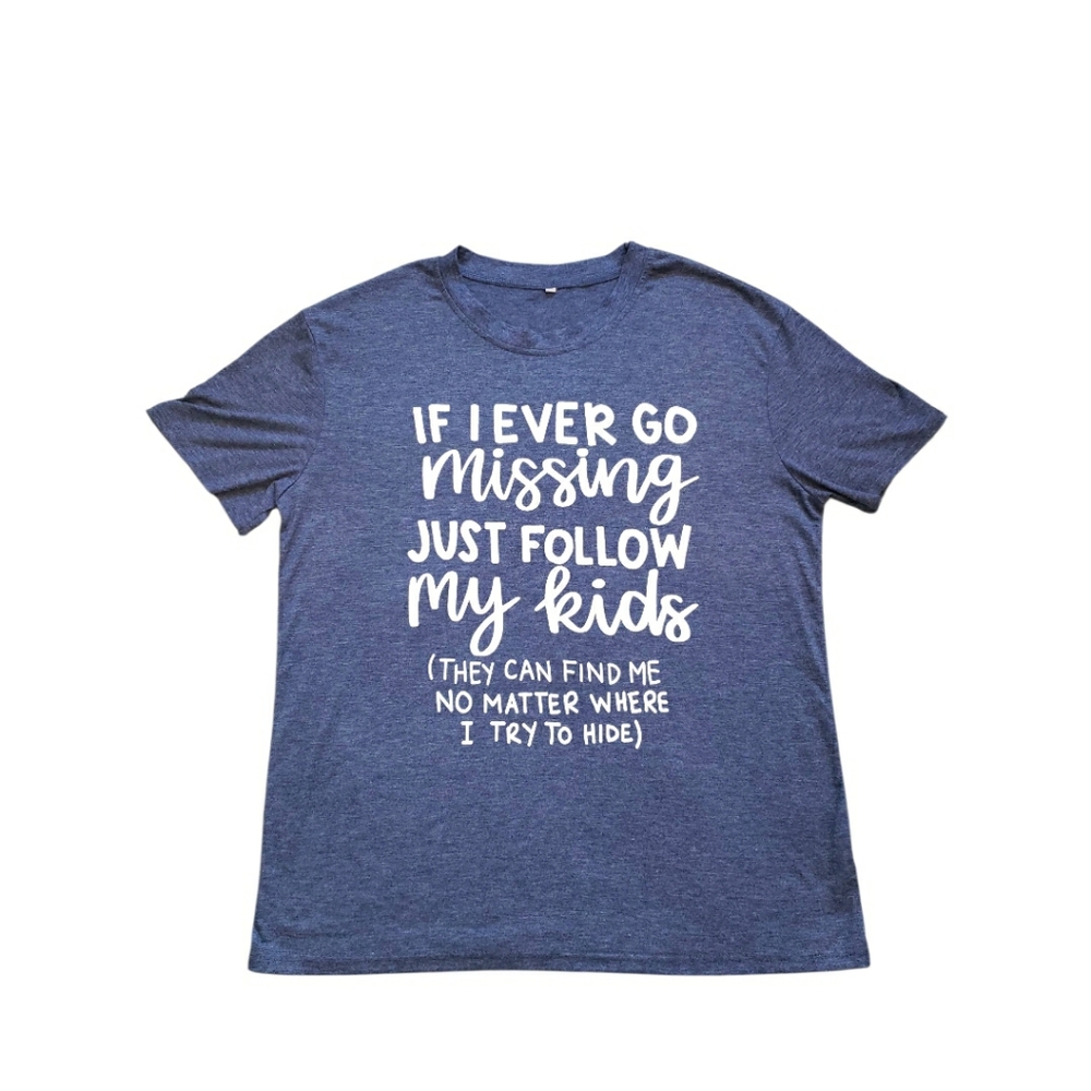 Purpley Grey Short Sleeve T-shirt with Statement - Picture 5 of 10
